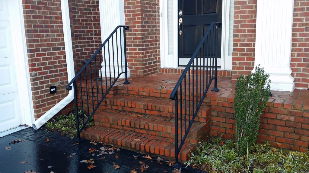 Front Entry Iron Railins