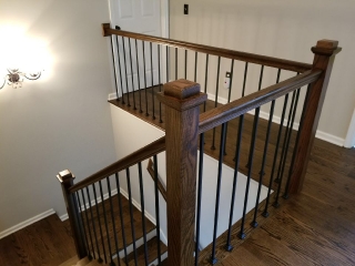 Plain Iron Baluster and Box Newels